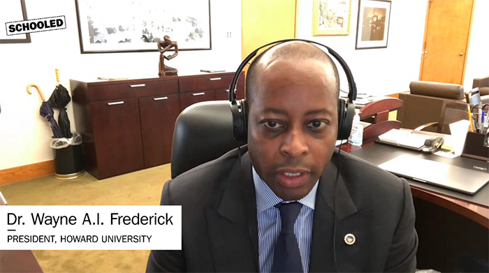 El Dr. Wayne Frederick es presidente de la Universidad Howard